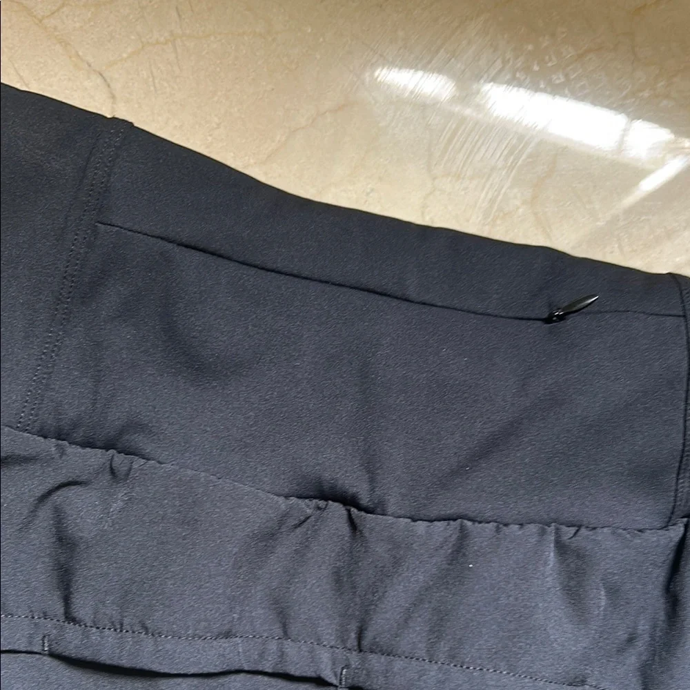 Moisture-Wicking Black Athletic Shorts with Elastic Waistband